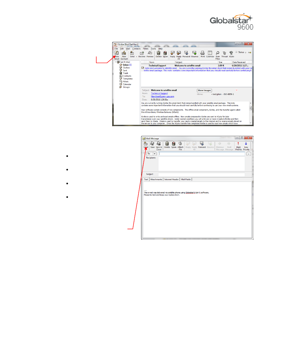 Globalstar 9600 User Guide for Windows User Manual | Page 16 / 31