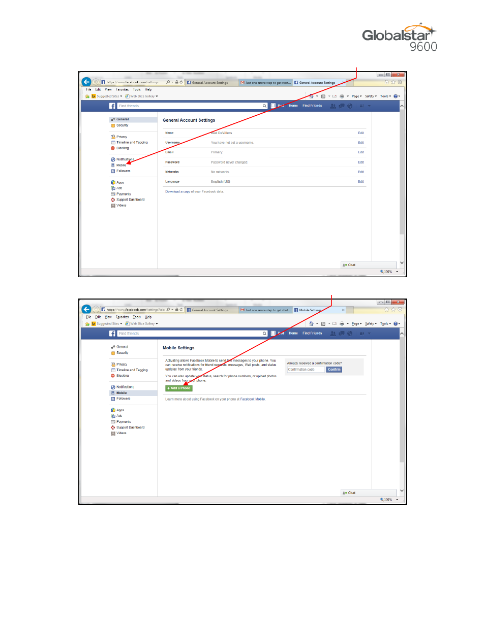 Globalstar 9600 User Guide for Windows User Manual | Page 23 / 31