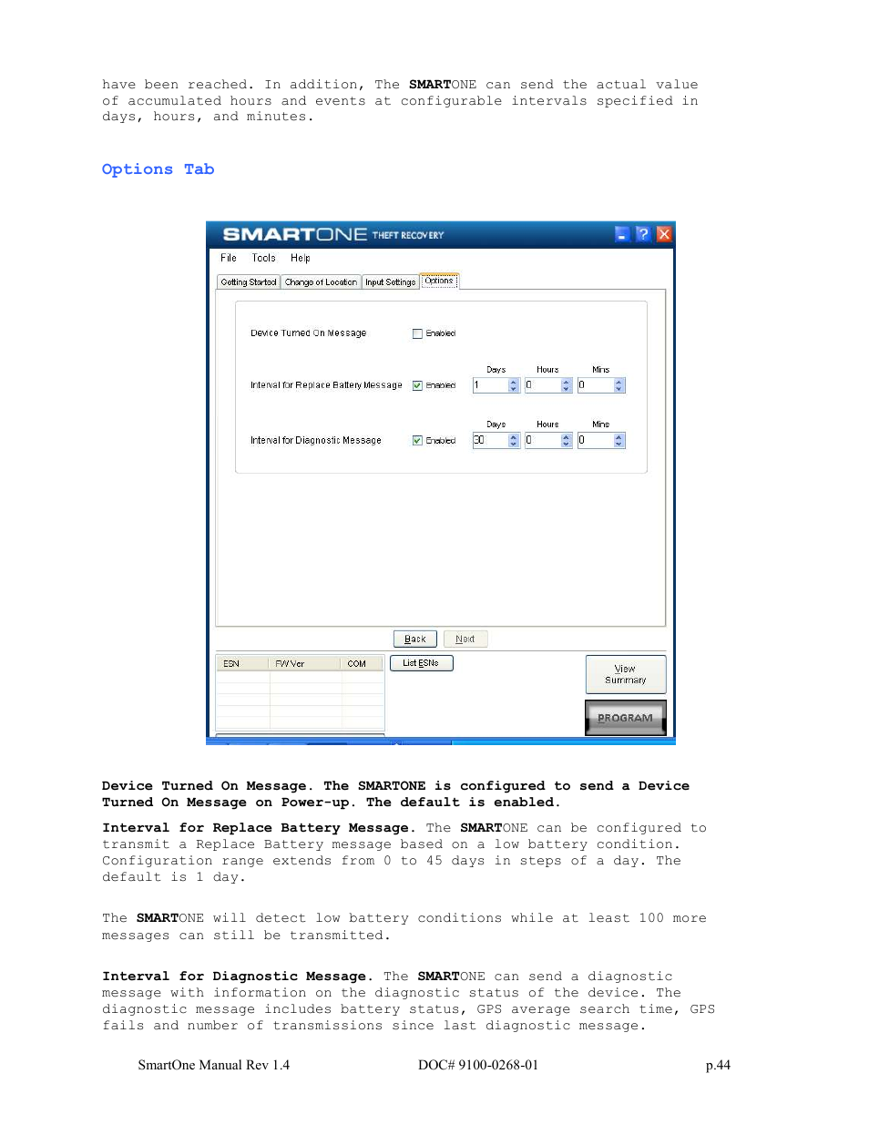 Globalstar SmartOne User Manual | Page 44 / 86