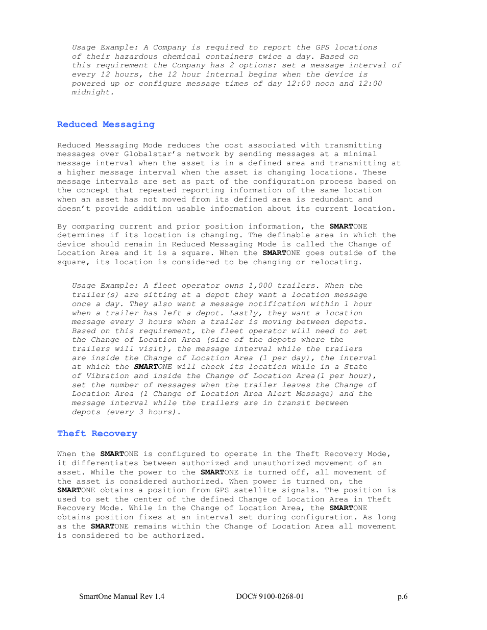 Globalstar SmartOne User Manual | Page 6 / 86