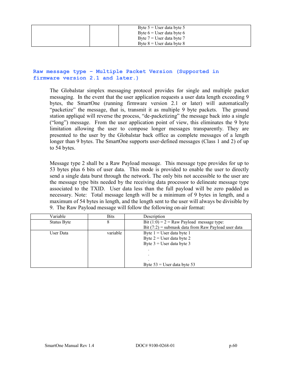 Globalstar SmartOne User Manual | Page 60 / 86
