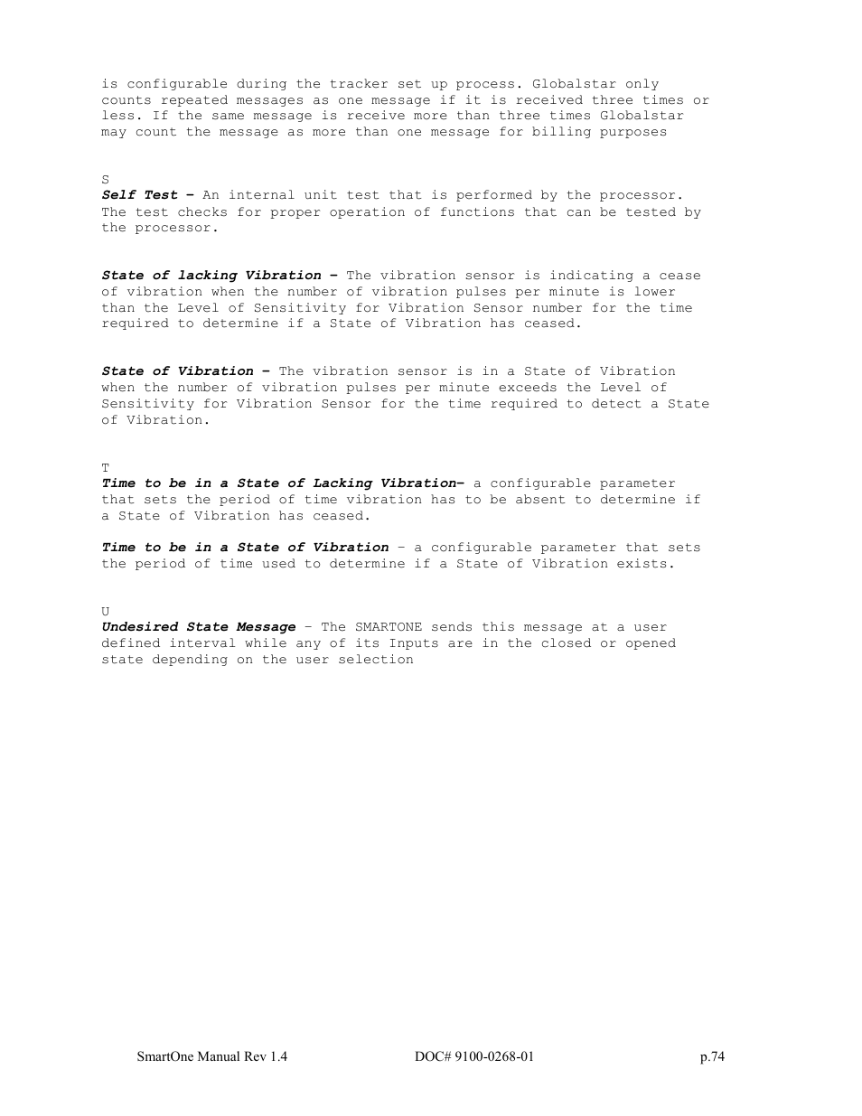Globalstar SmartOne User Manual | Page 74 / 86