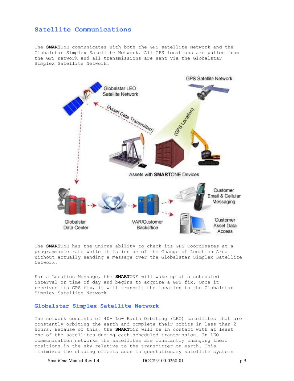 Satellite communications | Globalstar SmartOne User Manual | Page 9 / 86