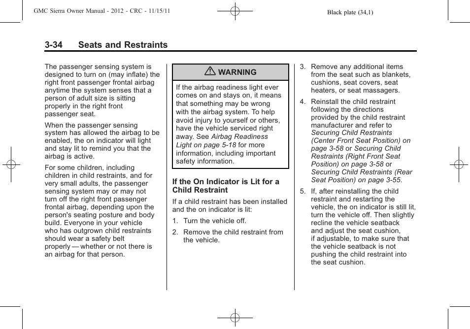 GMC 2012 Sierra User Manual | Page 102 / 556