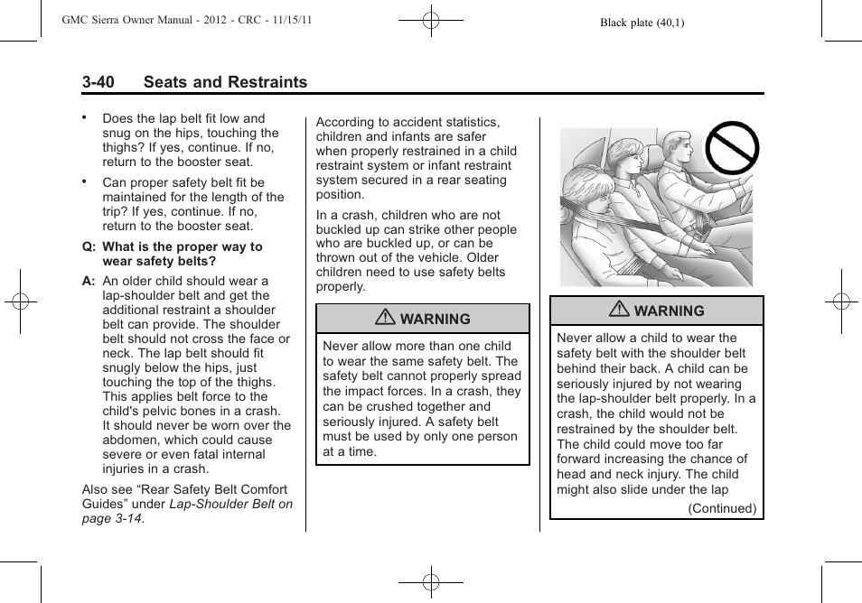 GMC 2012 Sierra User Manual | Page 108 / 556