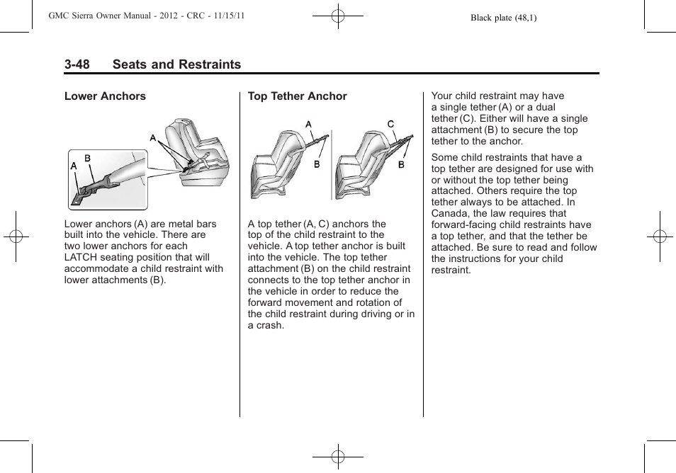 GMC 2012 Sierra User Manual | Page 116 / 556