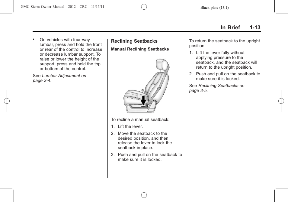 GMC 2012 Sierra User Manual | Page 19 / 556