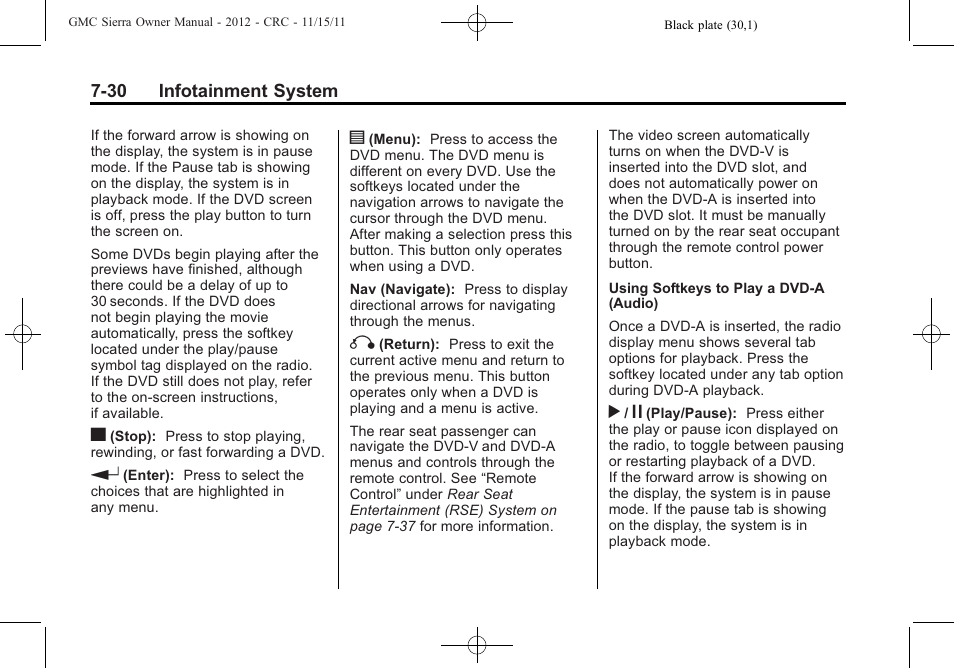 GMC 2012 Sierra User Manual | Page 240 / 556