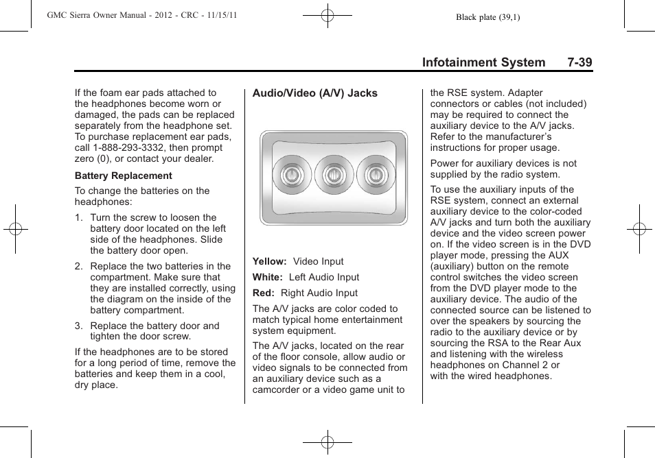 Infotainment system 7-39 | GMC 2012 Sierra User Manual | Page 249 / 556