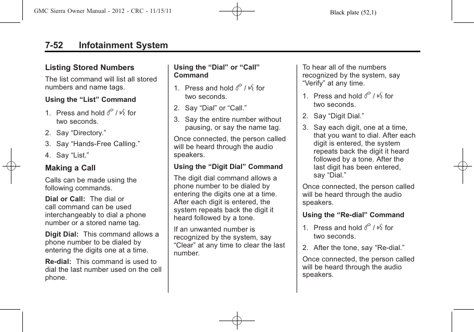 GMC 2012 Sierra User Manual | Page 262 / 556