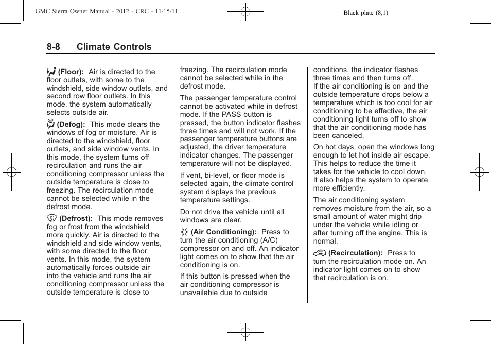 GMC 2012 Sierra User Manual | Page 274 / 556