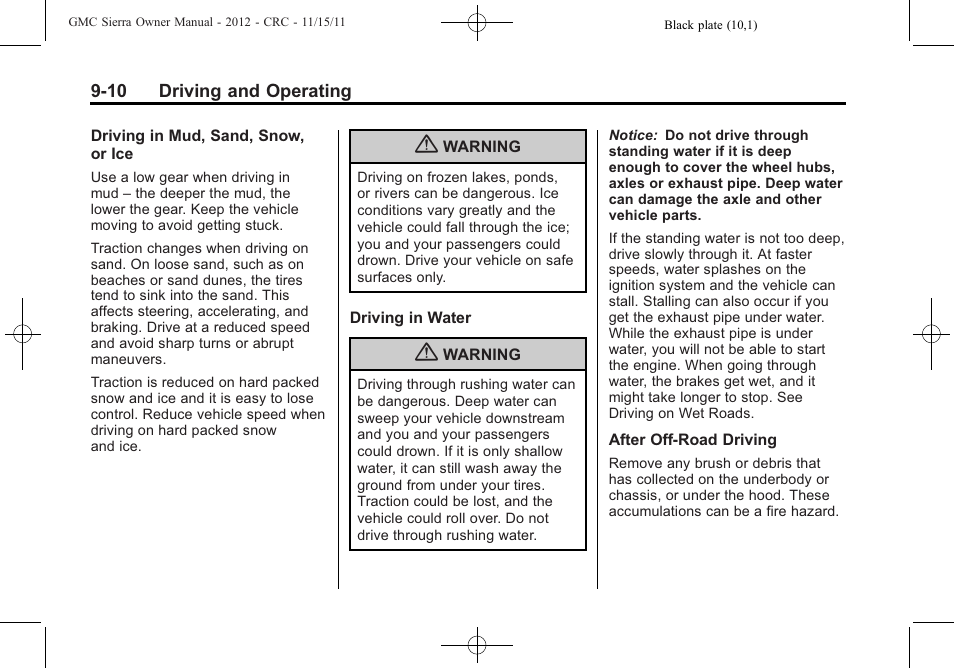 GMC 2012 Sierra User Manual | Page 286 / 556