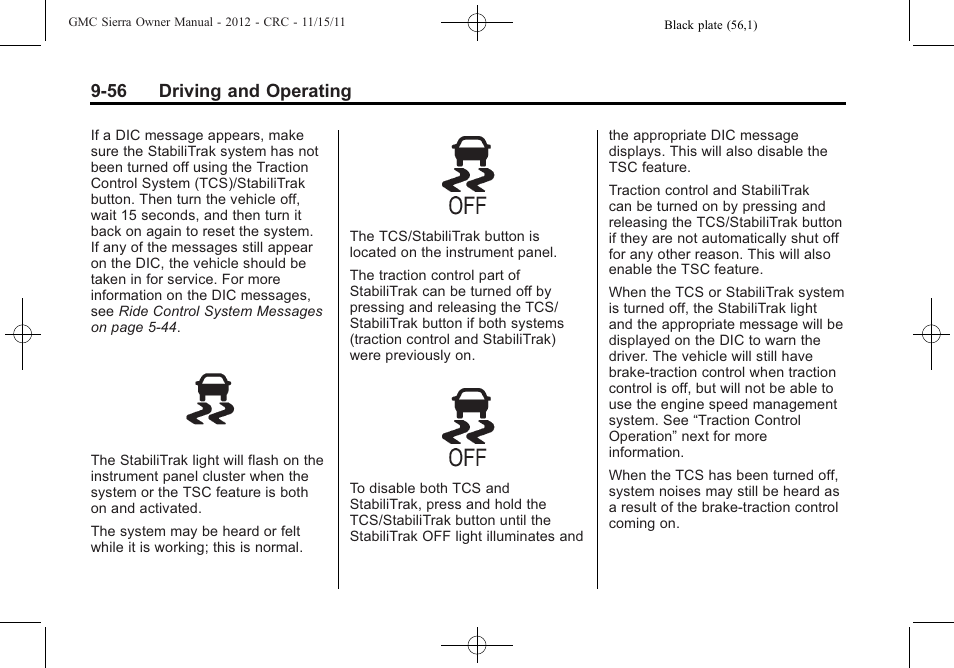 56 driving and operating | GMC 2012 Sierra User Manual | Page 332 / 556