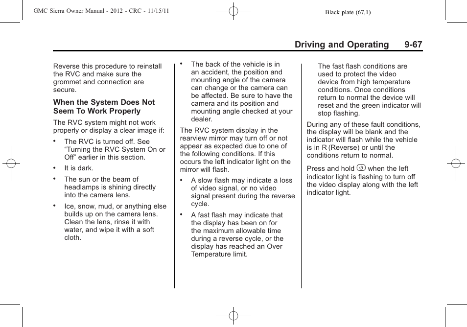 Driving and operating 9-67 | GMC 2012 Sierra User Manual | Page 343 / 556