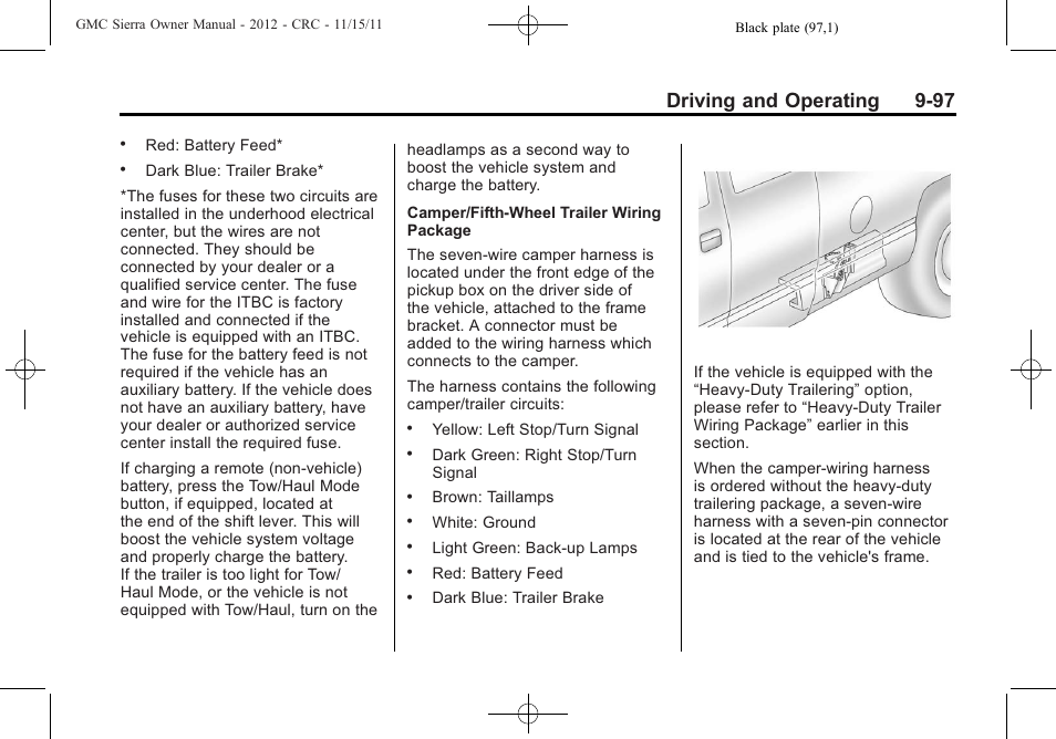 Driving and operating 9-97 | GMC 2012 Sierra User Manual | Page 373 / 556