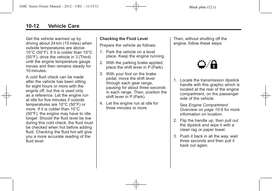 12 vehicle care | GMC 2012 Sierra User Manual | Page 398 / 556