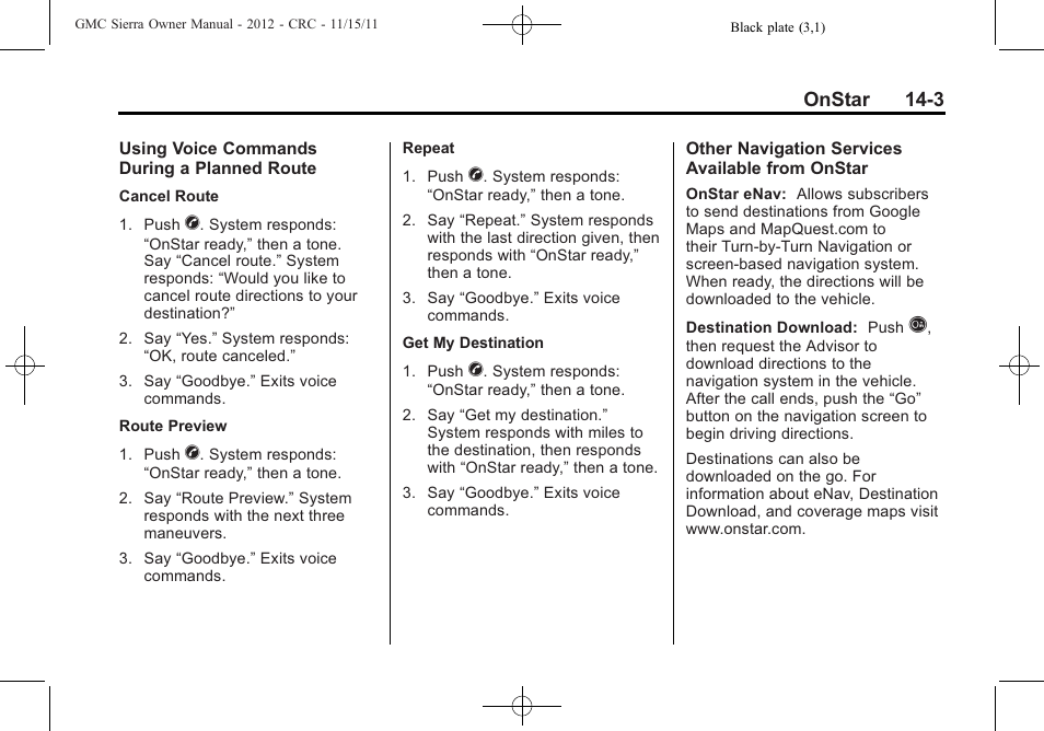 GMC 2012 Sierra User Manual | Page 537 / 556
