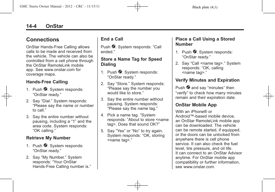 Connections, Connections -4, Comprehensive | GMC 2012 Sierra User Manual | Page 538 / 556