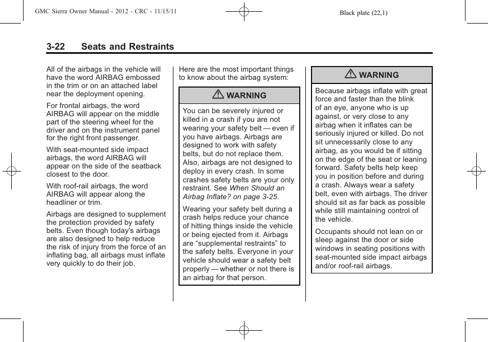 GMC 2012 Sierra User Manual | Page 90 / 556