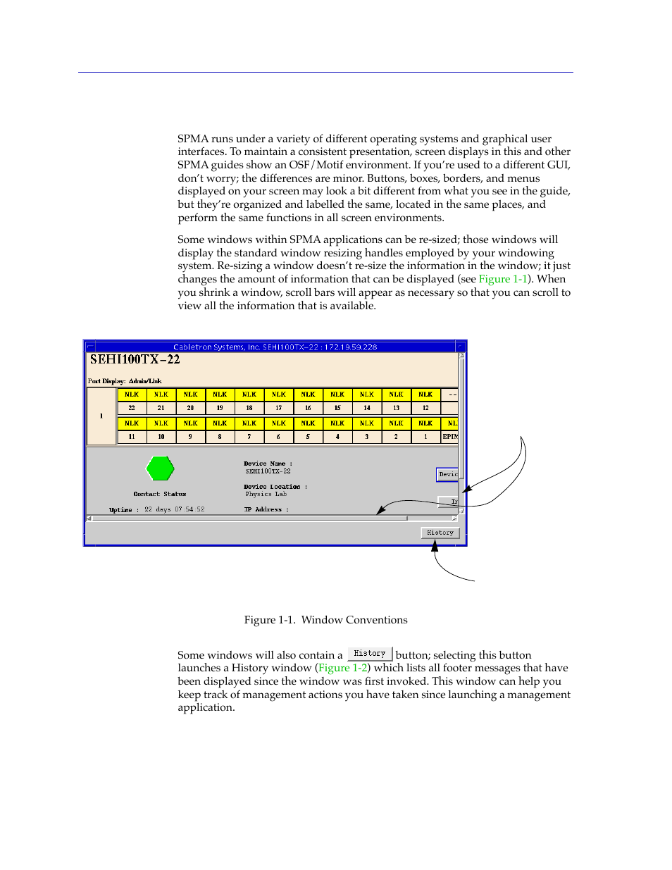 Screen displays, Screen displays -4 | Cabletron Systems SPECTRUM SEHI100TX-22 User Manual | Page 10 / 58