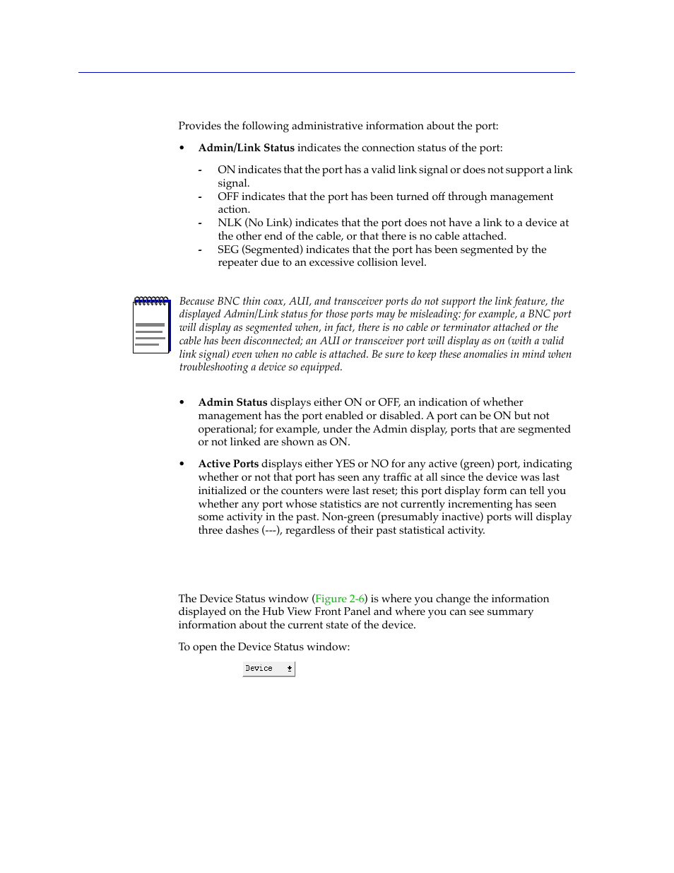 Checking device status and updating front panel in, Efer to | Cabletron Systems SPECTRUM SEHI100TX-22 User Manual | Page 24 / 58