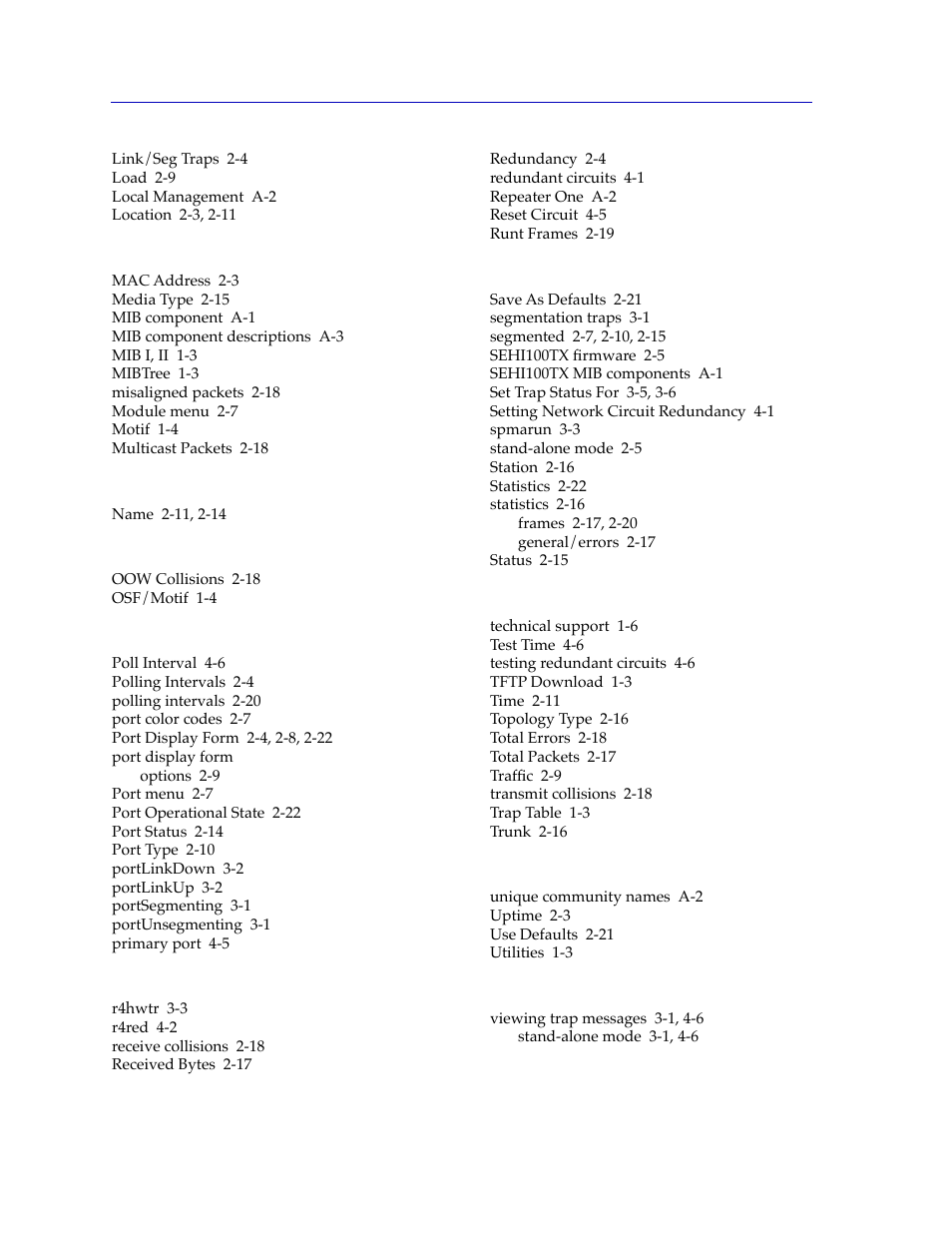 Cabletron Systems SPECTRUM SEHI100TX-22 User Manual | Page 58 / 58