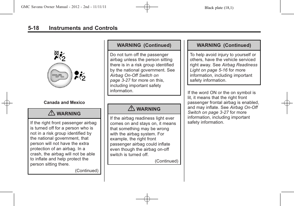 GMC 2012 Savana User Manual | Page 132 / 424