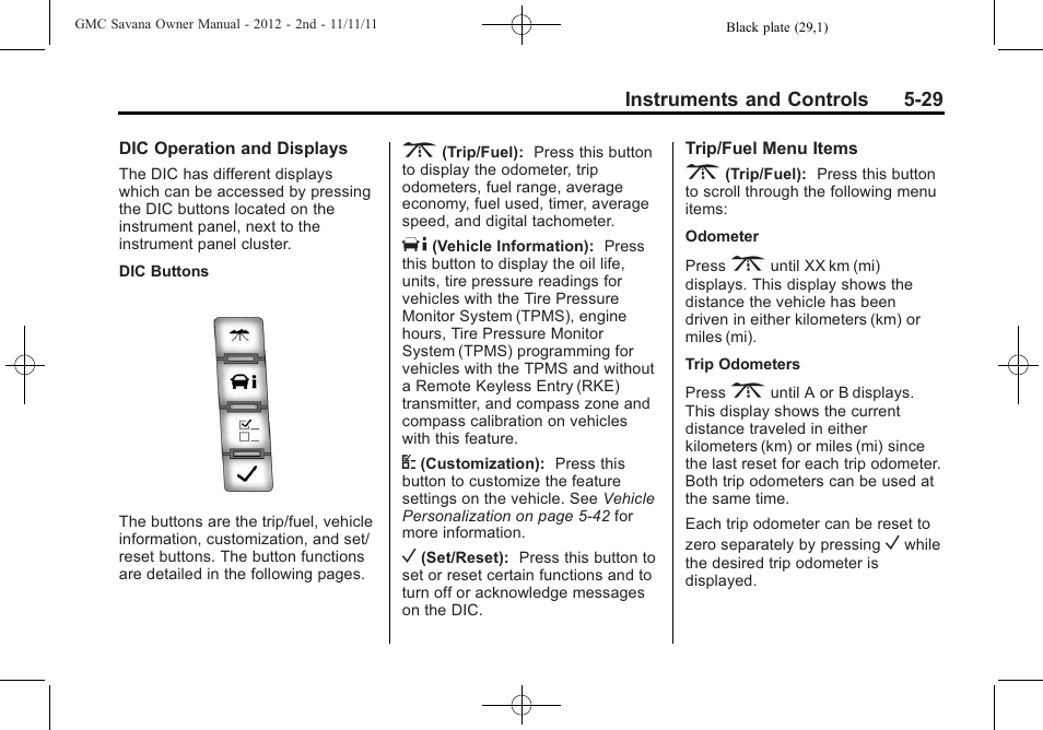 GMC 2012 Savana User Manual | Page 143 / 424