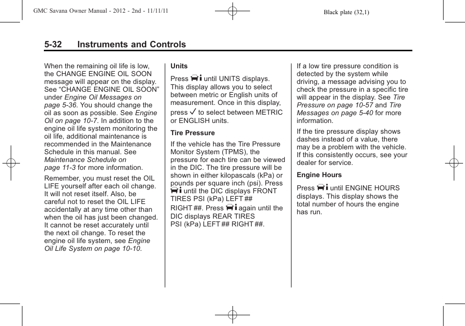 GMC 2012 Savana User Manual | Page 146 / 424