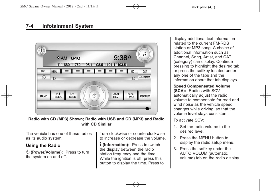 GMC 2012 Savana User Manual | Page 174 / 424