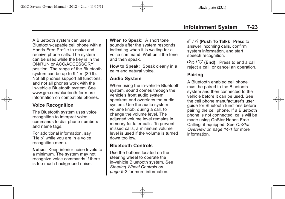 GMC 2012 Savana User Manual | Page 193 / 424