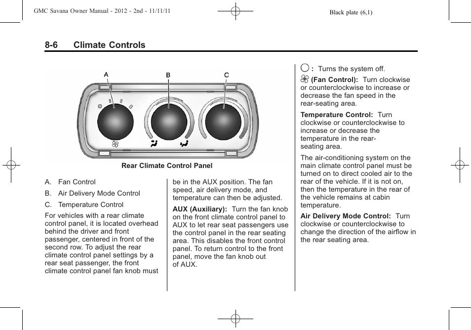 GMC 2012 Savana User Manual | Page 206 / 424