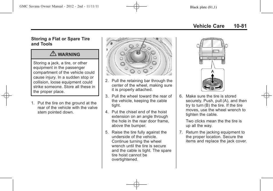 GMC 2012 Savana User Manual | Page 347 / 424