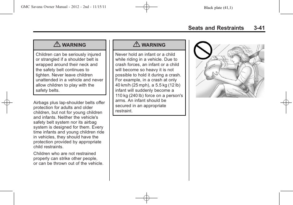 GMC 2012 Savana User Manual | Page 89 / 424