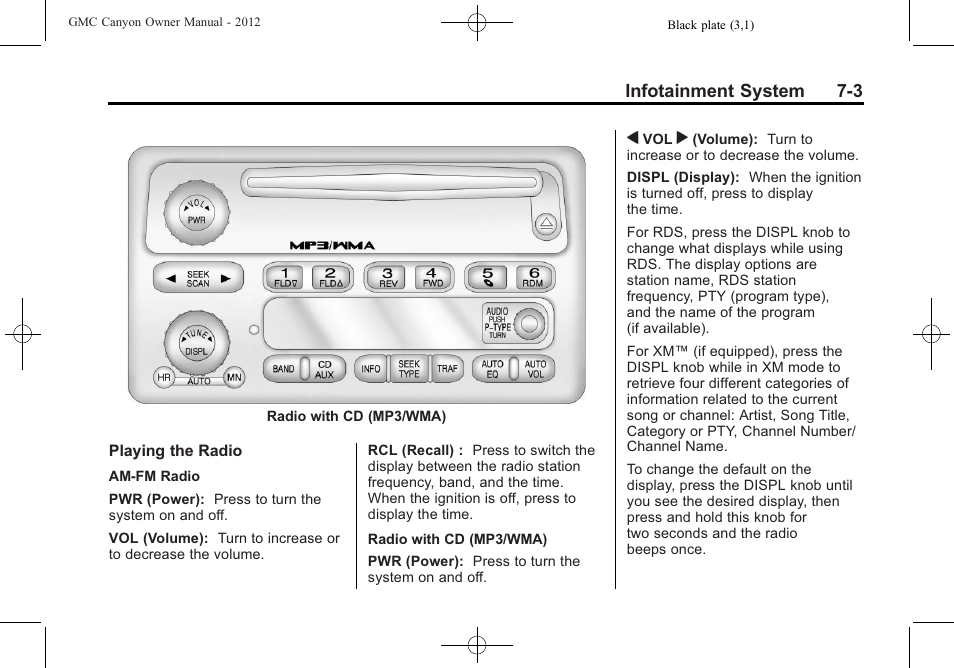 GMC 2012 Canyon User Manual | Page 145 / 386