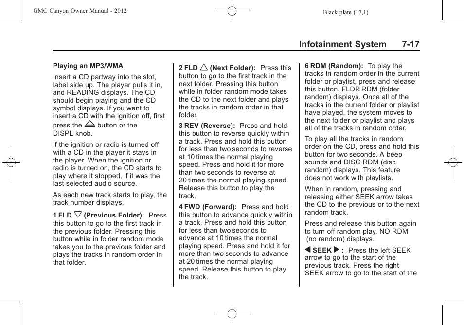 GMC 2012 Canyon User Manual | Page 159 / 386