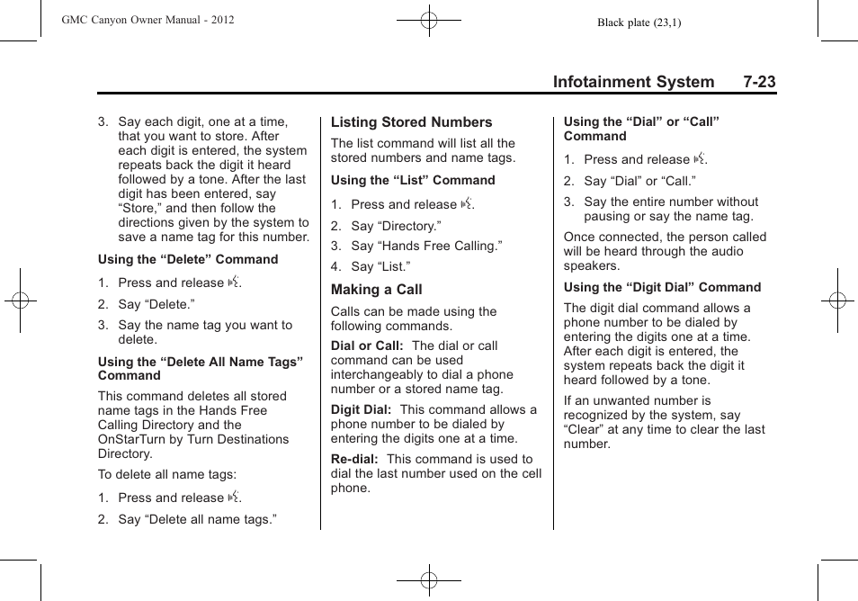 GMC 2012 Canyon User Manual | Page 165 / 386