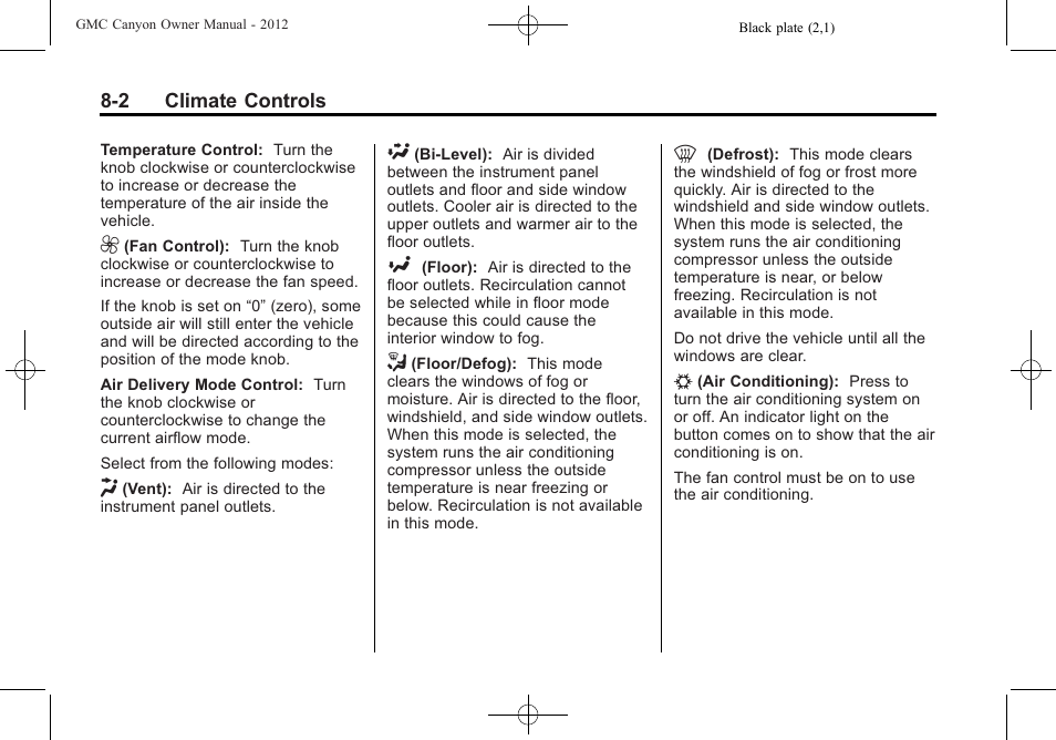 GMC 2012 Canyon User Manual | Page 170 / 386