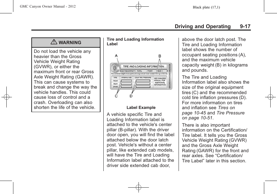 GMC 2012 Canyon User Manual | Page 189 / 386