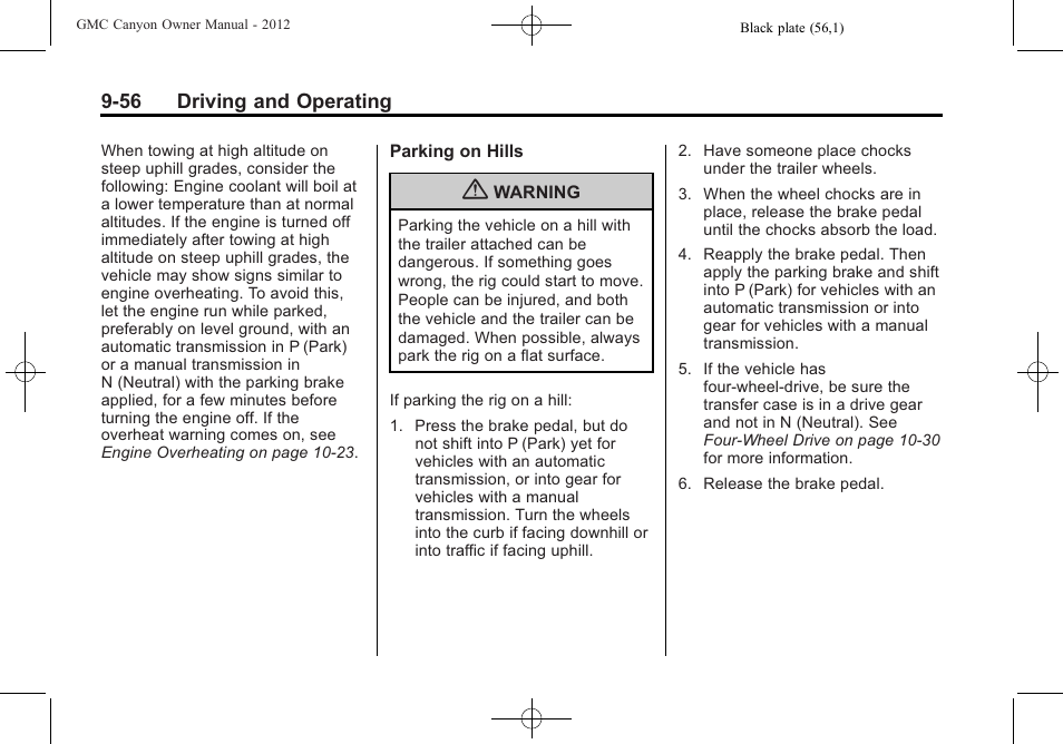 GMC 2012 Canyon User Manual | Page 228 / 386