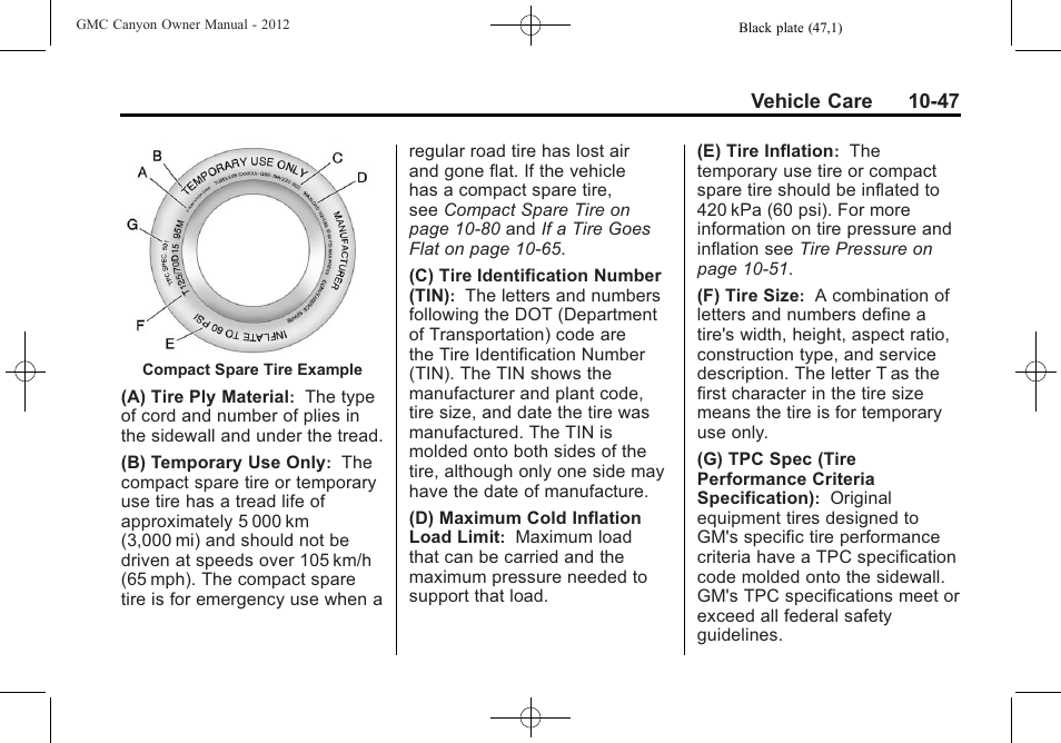 GMC 2012 Canyon User Manual | Page 283 / 386