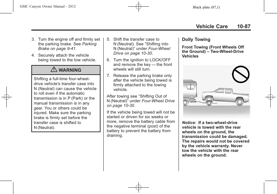 GMC 2012 Canyon User Manual | Page 323 / 386