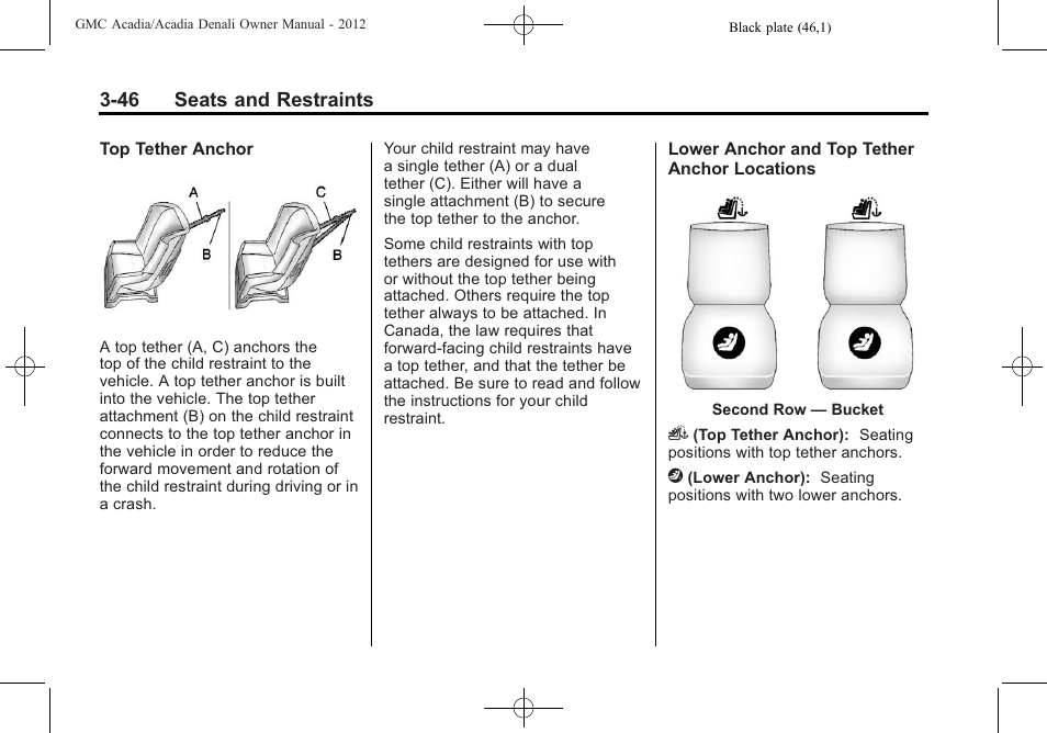 GMC 2012 Acadia User Manual | Page 100 / 456