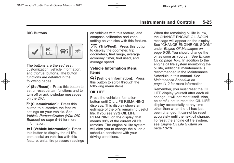 GMC 2012 Acadia User Manual | Page 141 / 456
