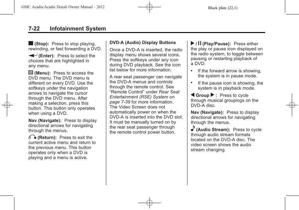 GMC 2012 Acadia User Manual | Page 202 / 456