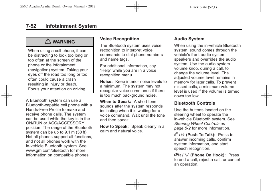 GMC 2012 Acadia User Manual | Page 232 / 456