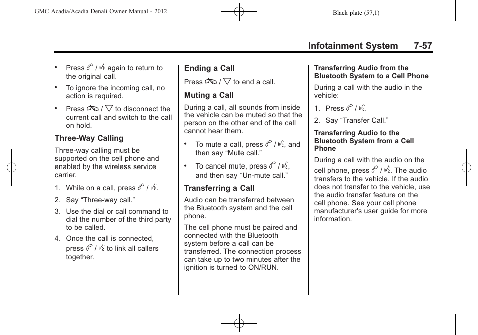 GMC 2012 Acadia User Manual | Page 237 / 456