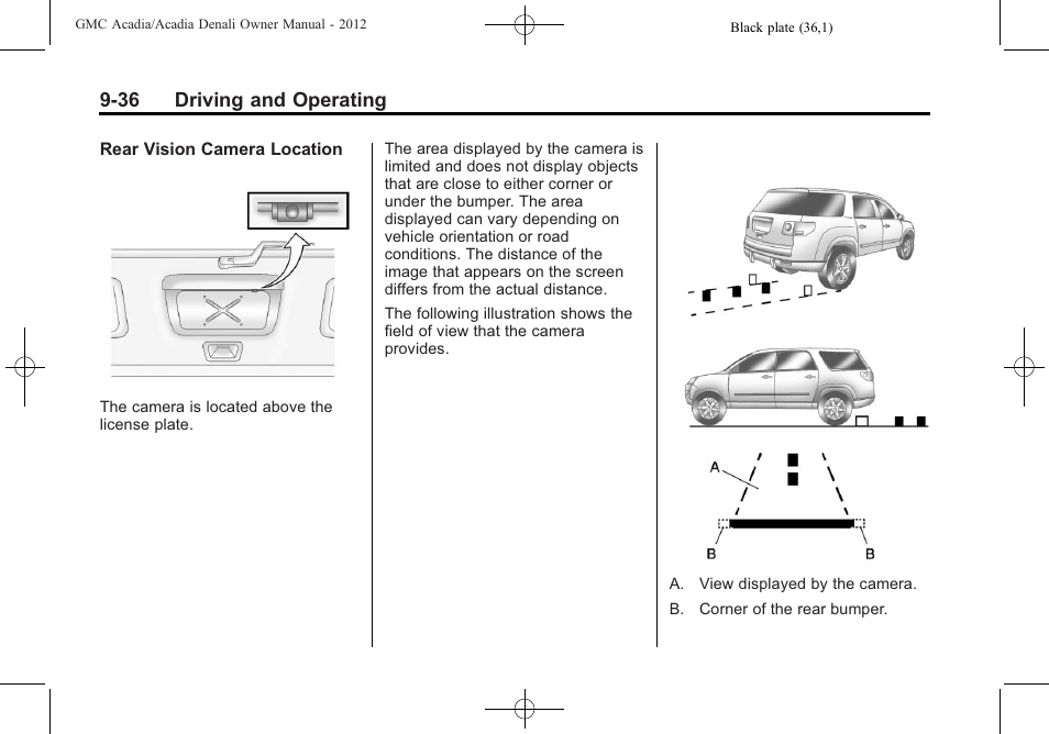 36 driving and operating | GMC 2012 Acadia User Manual | Page 290 / 456