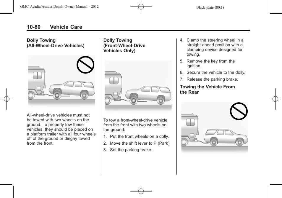 80 vehicle care | GMC 2012 Acadia User Manual | Page 386 / 456