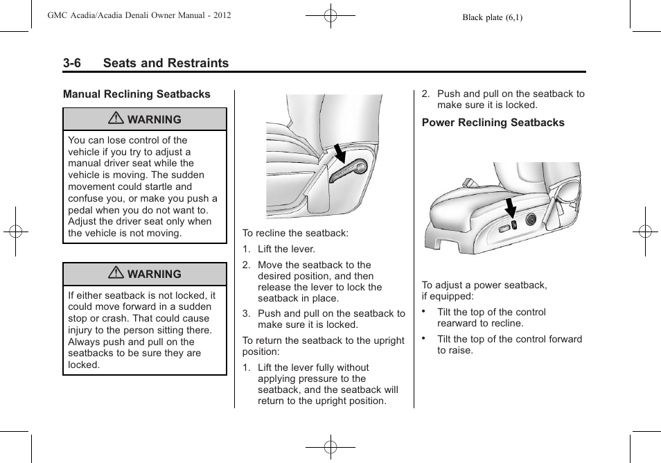 GMC 2012 Acadia User Manual | Page 60 / 456